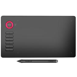Veikk A15 10X6 Inch 5080 Lpi Smart Touch Electronic Graphic Tablet With Type-c Interface Red