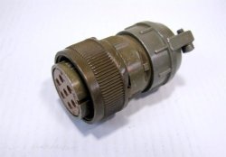 Bendix MS3106A20-15S Mil Spec Connector With Strain Relief