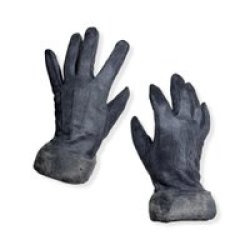Deerskin Velvet Gloves Grey