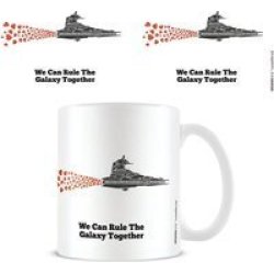 Star Wars Rule The Galaxy Together Valentine Ceramic Coffee Mug White And Black