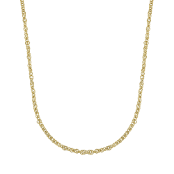 Yellow Gold & Sterling Silver Classic Necklace