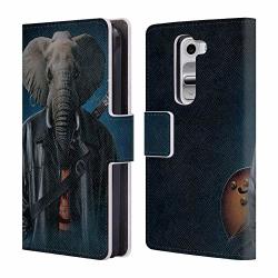 Official Vincent Hie Elephice Cooper Animals 2 Leather Book Wallet Case Cover Compatible For LG G2 MINI D618 Dual Sim