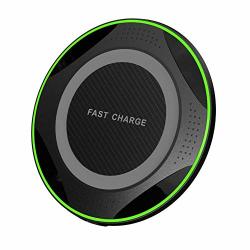 Eachbid Wireless Charging Pad Portable 10W Smartphone Fast Charging Pad Compatible With Qi-enabled Phones