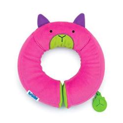 Trunki Kid S Travel Neck Pillow With Magnetic Child S Chin Support Yondi Small Bear Pink