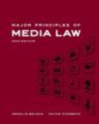 Major Principles Of Media Law Paperback