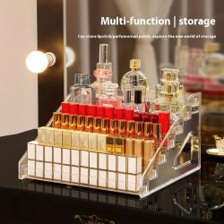 Versatile Acrylic Display Rack - 6 7 Layers For Nail Polish Fashion Glasses Essential Oils & Makeup Organizer - Clear Eyeglass Case