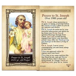 St. Joseph 1900 Yr. Old Prayer Laminated Holy Card - Pack Of 10