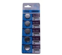 Da Vinci CR2032 Batteries 2032 3V Lithium Type Cell Watch Battery Pack Of 5