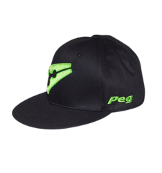 Baseball Flat Cap - Black And Green - 7