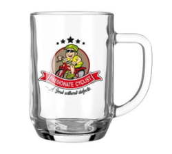 Cyclist Hobby Beer Glass