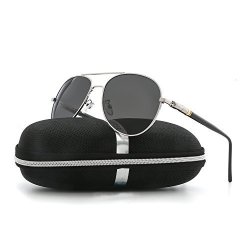 Aviator Sunglasses For Men Women Polarized Vopolar Metal Frame UV400 Protection