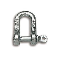 Chapuis 330 10Z Straight Shackles Galvanized Steel Work Load Indicative axle 10MM 18MM Grey Set Of 10PIECES
