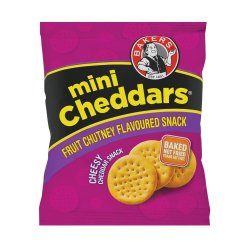 Bakers MINI Cheddars 33G - Fruit Chutney