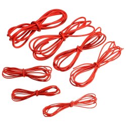 2 Meter Red Silicone Wire Cable 10 12 14 16 18 20 22AWG Flexible Cable