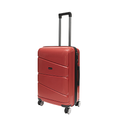 Gino De Vinci Swirl Medium Trolley Case 64L Red