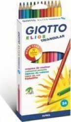 Elios Triangular 24 Coloured Pencils