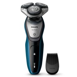 Philips Aquatouch Wet And Dry Electric Shaver - Neptune Blue charcoal Grey