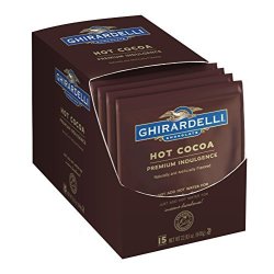 Hot Ghirardelli Cocoa Premium Indulgence 1.5-ounce Envelopes 15-count
