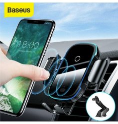 Baseus 15W Wireless Car Charger Vent dash Mount With Ir Sensor