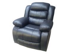 Mopane 100% Genuine Leather Manual 2 Seater Recliner Chair Sofa