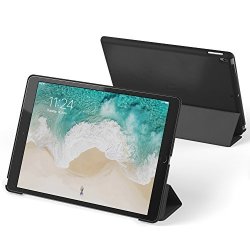 Ipad Pro 10.5 2017 Case Snugg Leather Ultra-thin Ipad Pro 10.5 2017 Protective Flip Stand Blackest Black For Apple Ipad Pro 10.5 2017