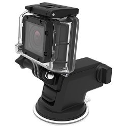 Iottie Easy One Touch Gopro Suction Cup Mount For Gopro Hero 4 Hero 3 Hero 3+ Hero Session Silver Black White