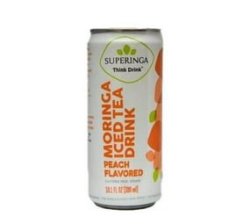 Moringa Iced Tea Drink: Peach Flavoured - 4PACK 4 X 300ML Cans