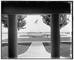 Vintography 24 X 30 Giclee Unframed Photo From Porch Morgan Residence St Clair Flats Mich 1895 Detriot Publishing Co. 02A