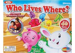 Ideal Who Lives Where Wooden Memory And Matching Game