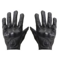 Outdoor Leather Gloves Motorcycle Bicycle Protective Armor