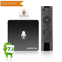 A95X Pro Google Smart Android 7.1 Tv Box Voice Control Remote 2GB RAM 16GB Rom With 4K UHD 2.4G Wifi