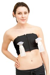 Simple Wishes Hands Free Breastpump Bra Black XS To L