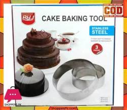 Round Cake Pan Set. Can Also Be Used As Cookie Cutter