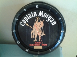 Captain Morgan Barrel End Clock