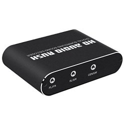5.1 Channel HD Audio Rush Digital Sound Decoder Converter Optical Spdif Coaxial Dolby AC3 Dts Stereo R l To 5.1CH Analog Audio Black