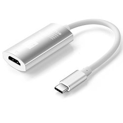 Huntgold Usb-c Type-c To HDMI Hdtv Adapter Cable Converter For Macbook 2015 2016 PRO Huawei Matebook Hp X2 Pavilion LG G5 G6 Htc Ultra Silver