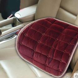 Soft Cottony Vehicle Car Seat Back Cover Kidney Waist Pad Pillow Sofa Lumbar Cushion Wind Red