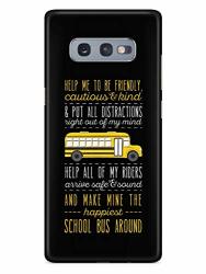 Inspired Cases - 3D Textured Galaxy S10E Case - Rubber Bumper Cover - Protective Phone Case For Samsung Galaxy S10E - School Bus Driver's