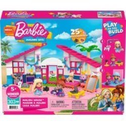 Mega Bloks - Mega Construx - Barbie Malibu House 303 Pieces