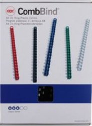 Rexel Combbind 21 Loop Pvc Binding Combs 38MM Box Of 50 Black