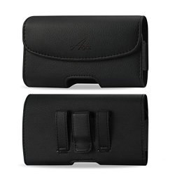 For Samsung Galaxy S8 2017 Premium Leather Agoz Pouch Case Holster With Belt Clip & Belt Loops Fits With A Slim Cover