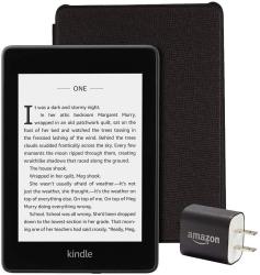 Kindle Paperwhite Bundle Including Kindle Paperwhite Black Leather Cover
