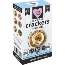 Grain Free Crackers 180G - Rock Salt
