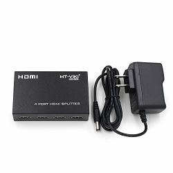 1 in 4 Out HDMI Splitter 4 Port Amplifier Repeater Adapter