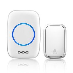 Cacazi FA58 Wireless Waterproof Self-powered Doorbell No Battery