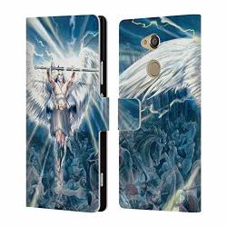 Official Ruth Thompson Michael Triumphant Angels Leather Book Wallet Case Cover For Sony Xperia XA2 Ultra