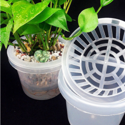 Plastic Hydroponic Planting Mesh Net Pot Basket Plant Grow Cup Kit