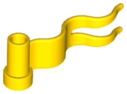 Parts Flag 4 X 1 Wave Right 4495B - Yellow