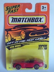 Mattel Matchbox 1993-10 New Model Super Fast Viper RT 10 1:64 Scale