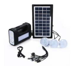 - Complete Portable Solar Charged Light System - Gd 8017